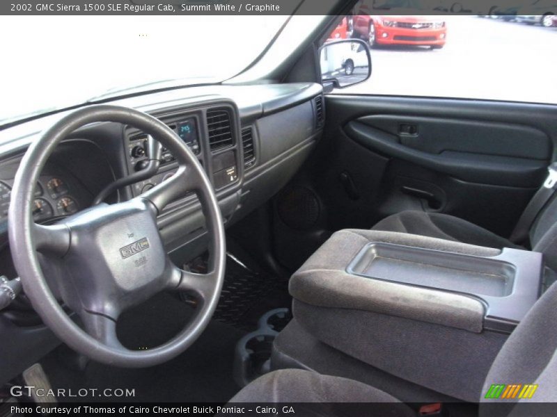 Summit White / Graphite 2002 GMC Sierra 1500 SLE Regular Cab