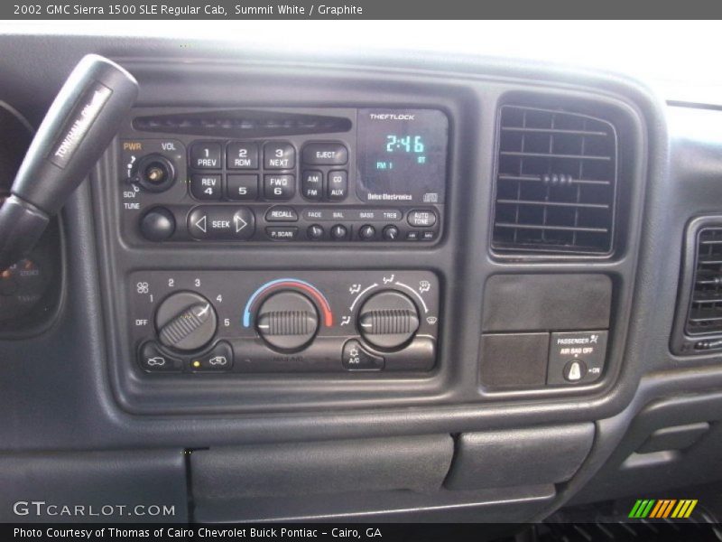 Summit White / Graphite 2002 GMC Sierra 1500 SLE Regular Cab