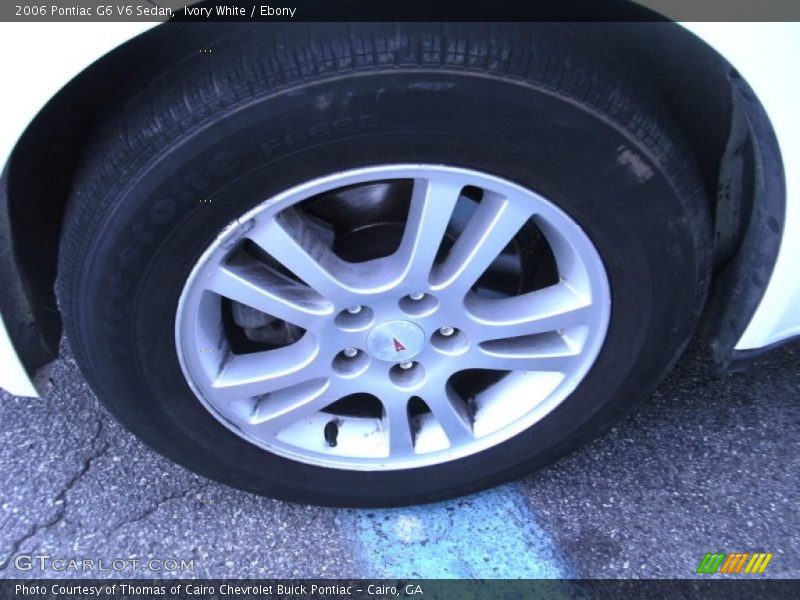 Ivory White / Ebony 2006 Pontiac G6 V6 Sedan