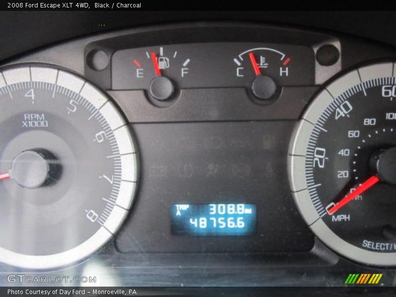 Black / Charcoal 2008 Ford Escape XLT 4WD