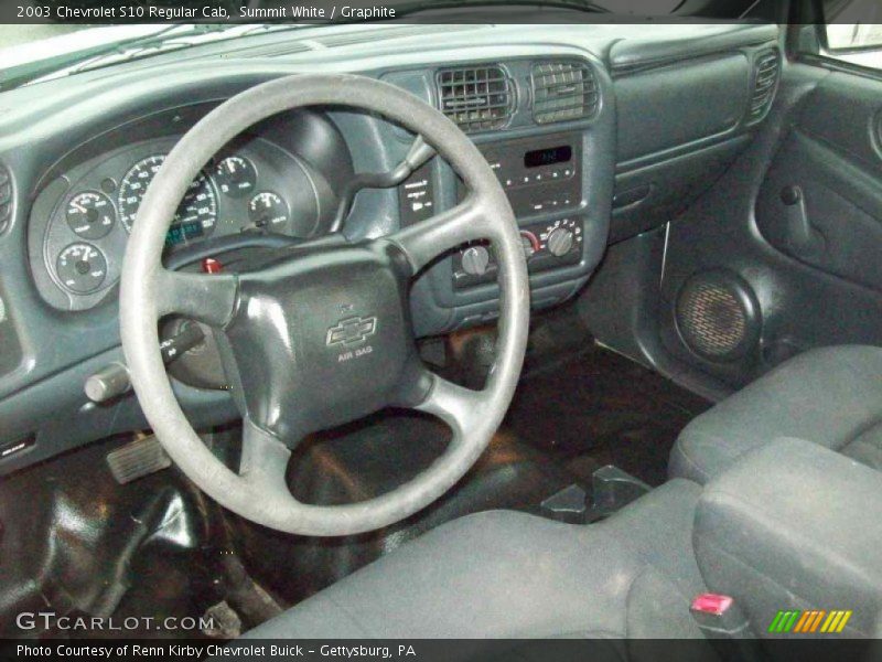 Summit White / Graphite 2003 Chevrolet S10 Regular Cab