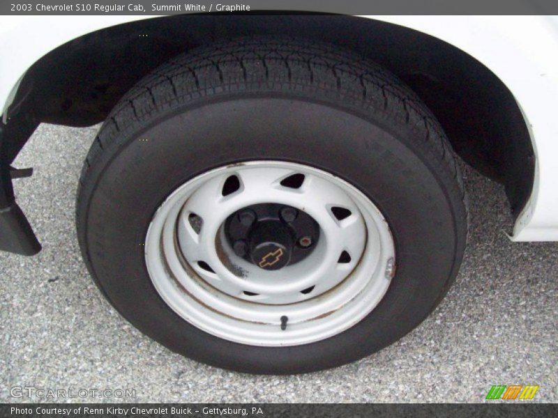 Summit White / Graphite 2003 Chevrolet S10 Regular Cab
