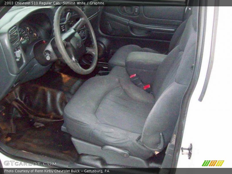 Summit White / Graphite 2003 Chevrolet S10 Regular Cab