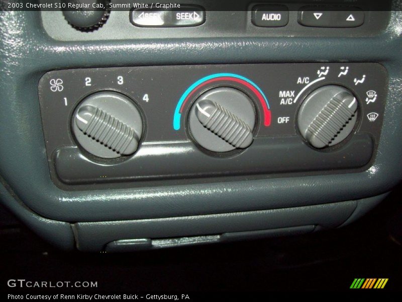 Summit White / Graphite 2003 Chevrolet S10 Regular Cab