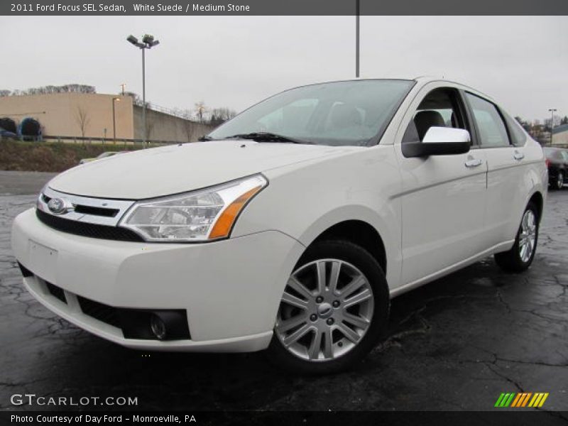 White Suede / Medium Stone 2011 Ford Focus SEL Sedan
