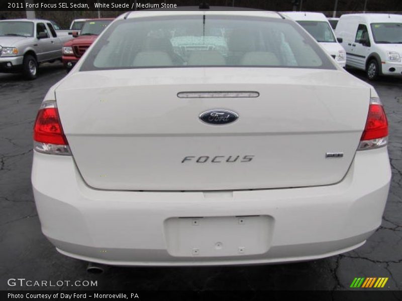White Suede / Medium Stone 2011 Ford Focus SEL Sedan