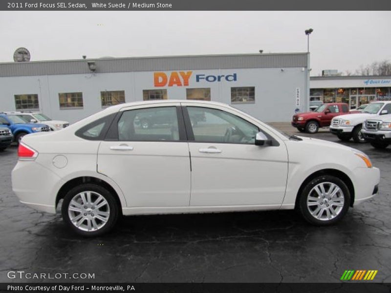 White Suede / Medium Stone 2011 Ford Focus SEL Sedan