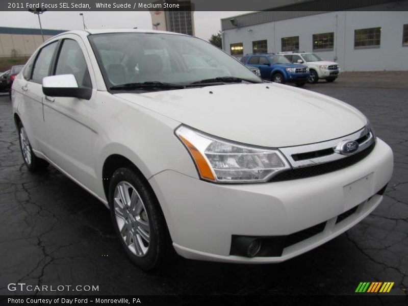 White Suede / Medium Stone 2011 Ford Focus SEL Sedan