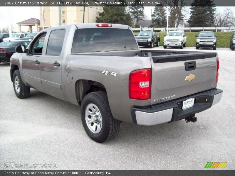 Graystone Metallic / Dark Titanium Gray 2007 Chevrolet Silverado 1500 LS Crew Cab 4x4