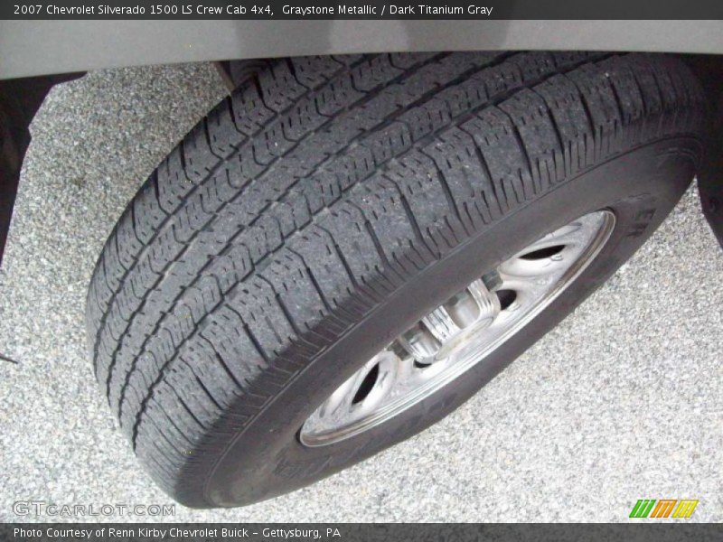Graystone Metallic / Dark Titanium Gray 2007 Chevrolet Silverado 1500 LS Crew Cab 4x4