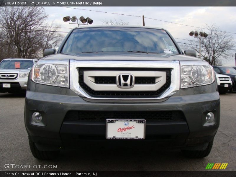 Nimbus Gray Metallic / Beige 2009 Honda Pilot EX 4WD