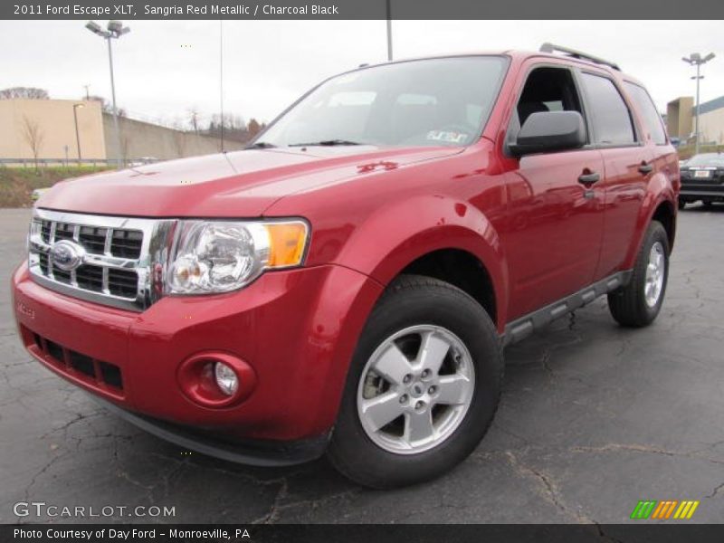 Sangria Red Metallic / Charcoal Black 2011 Ford Escape XLT