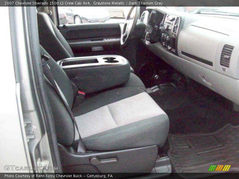 Graystone Metallic / Dark Titanium Gray 2007 Chevrolet Silverado 1500 LS Crew Cab 4x4