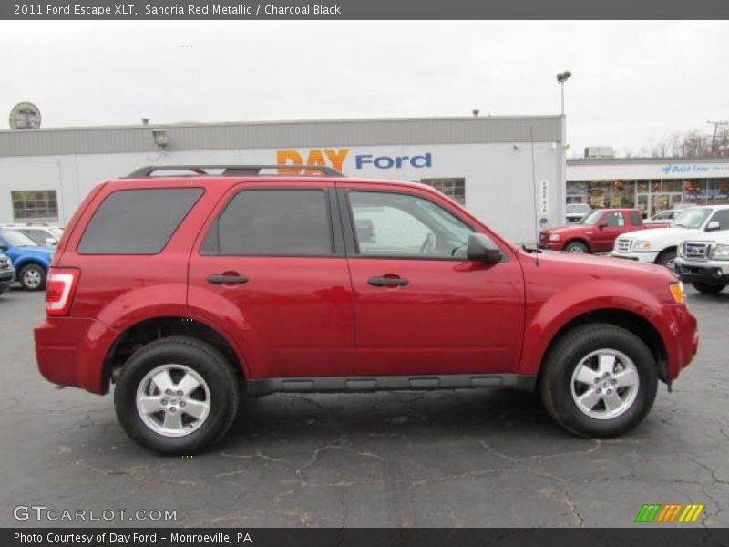 Sangria Red Metallic / Charcoal Black 2011 Ford Escape XLT