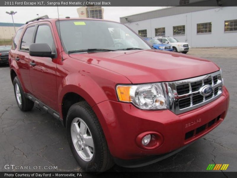 Sangria Red Metallic / Charcoal Black 2011 Ford Escape XLT