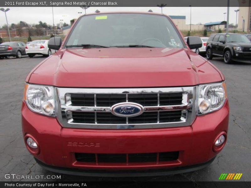 Sangria Red Metallic / Charcoal Black 2011 Ford Escape XLT