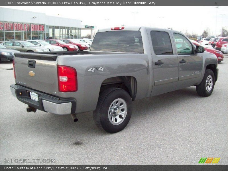 Graystone Metallic / Dark Titanium Gray 2007 Chevrolet Silverado 1500 LS Crew Cab 4x4