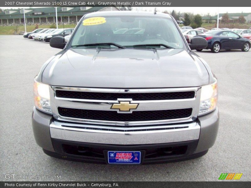 Graystone Metallic / Dark Titanium Gray 2007 Chevrolet Silverado 1500 LS Crew Cab 4x4