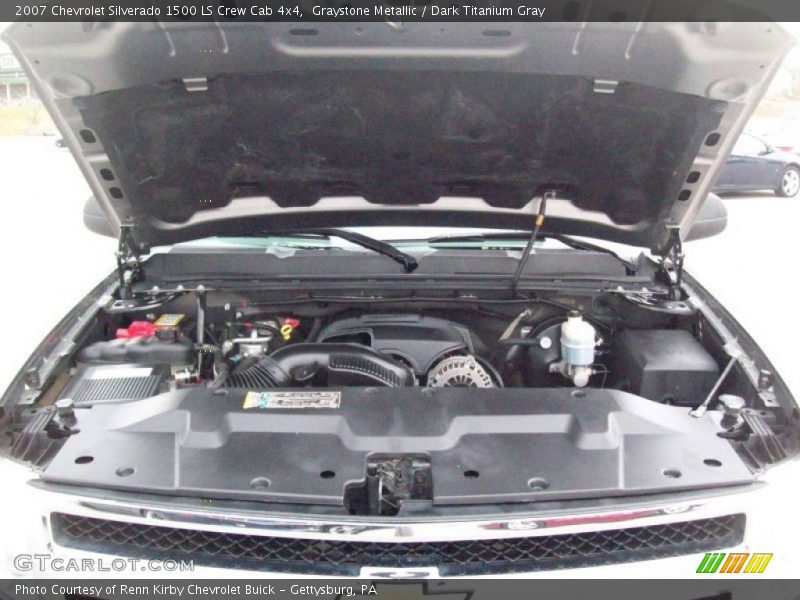 Graystone Metallic / Dark Titanium Gray 2007 Chevrolet Silverado 1500 LS Crew Cab 4x4