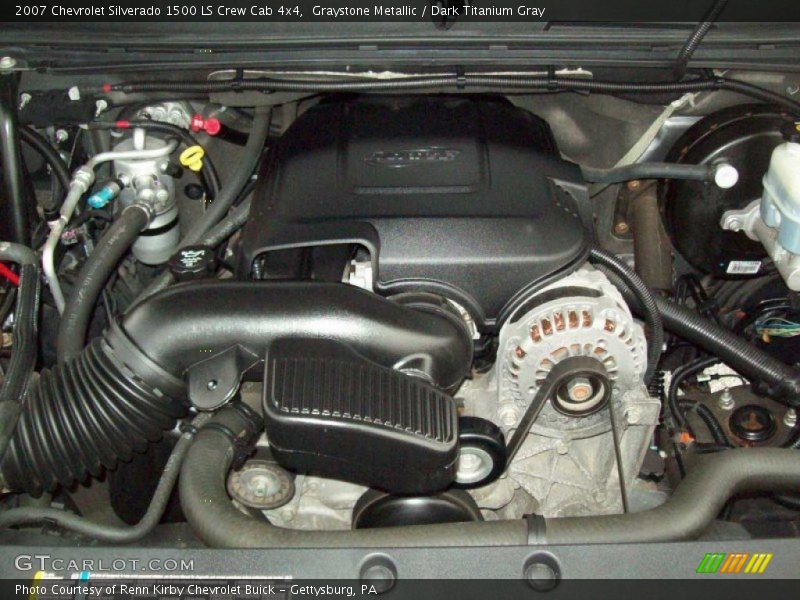 Graystone Metallic / Dark Titanium Gray 2007 Chevrolet Silverado 1500 LS Crew Cab 4x4