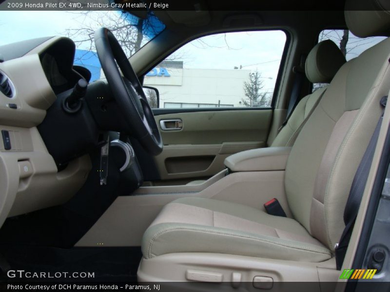 Nimbus Gray Metallic / Beige 2009 Honda Pilot EX 4WD