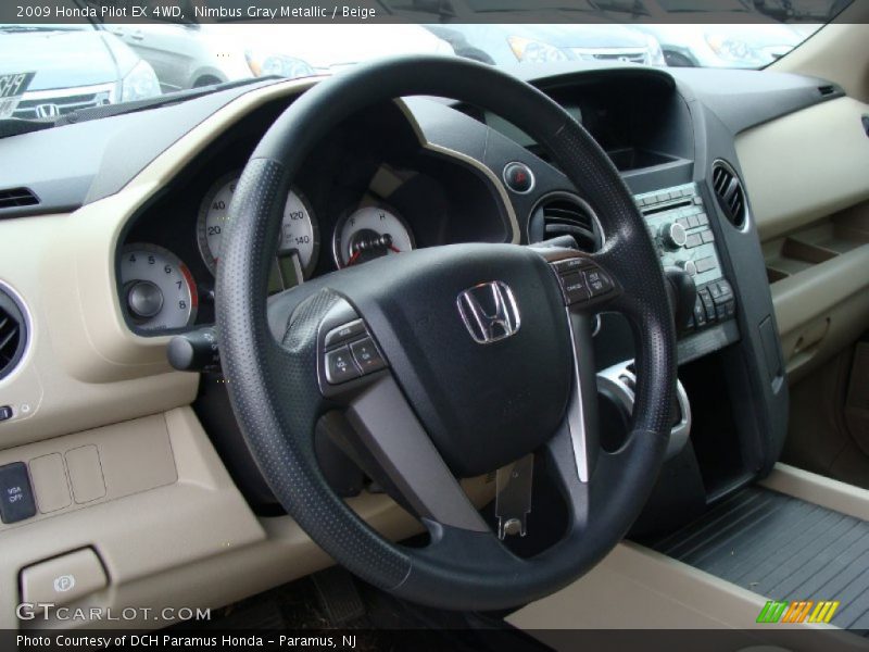 Nimbus Gray Metallic / Beige 2009 Honda Pilot EX 4WD