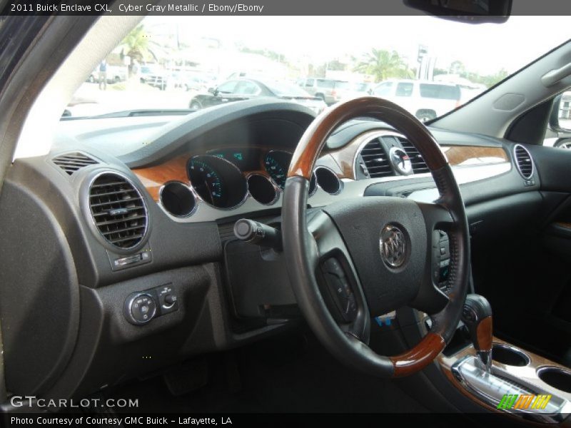 Cyber Gray Metallic / Ebony/Ebony 2011 Buick Enclave CXL