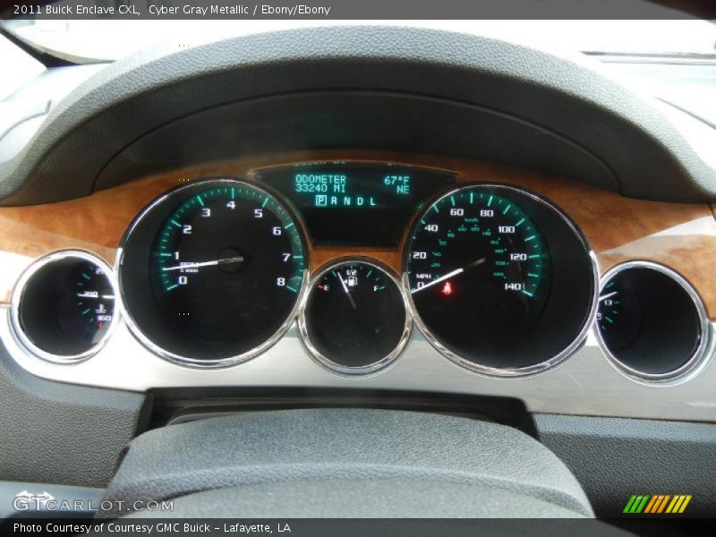 Cyber Gray Metallic / Ebony/Ebony 2011 Buick Enclave CXL