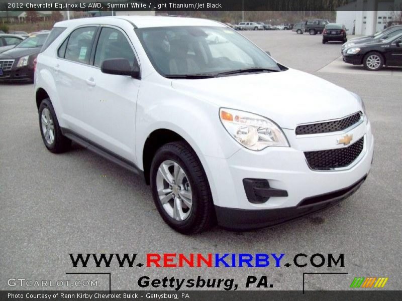Summit White / Light Titanium/Jet Black 2012 Chevrolet Equinox LS AWD
