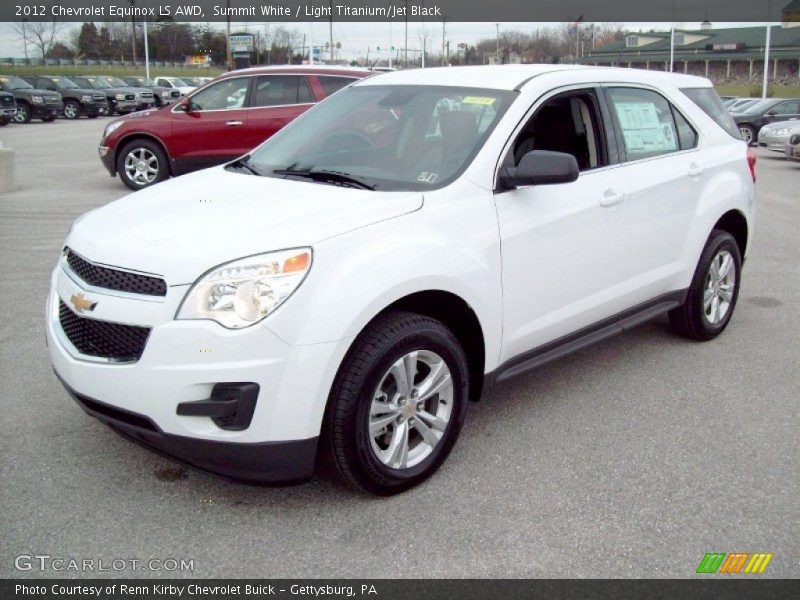 Summit White / Light Titanium/Jet Black 2012 Chevrolet Equinox LS AWD
