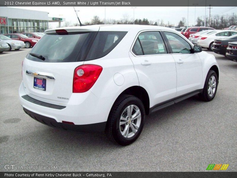 Summit White / Light Titanium/Jet Black 2012 Chevrolet Equinox LS AWD