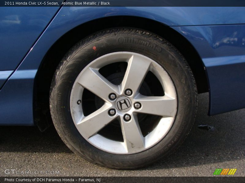 Atomic Blue Metallic / Black 2011 Honda Civic LX-S Sedan