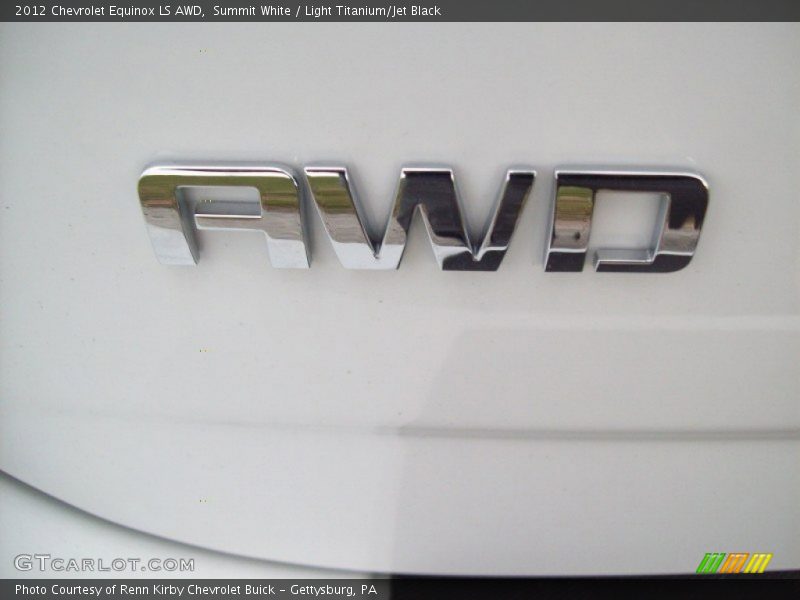 Summit White / Light Titanium/Jet Black 2012 Chevrolet Equinox LS AWD