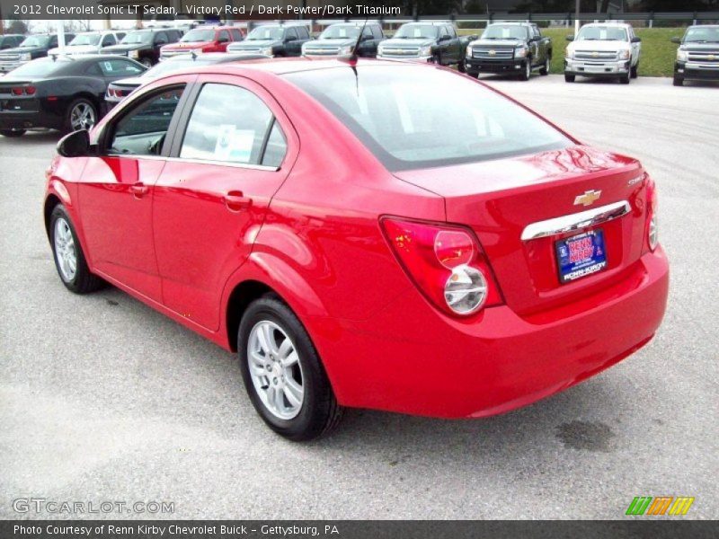 Victory Red / Dark Pewter/Dark Titanium 2012 Chevrolet Sonic LT Sedan