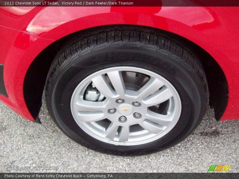 Victory Red / Dark Pewter/Dark Titanium 2012 Chevrolet Sonic LT Sedan