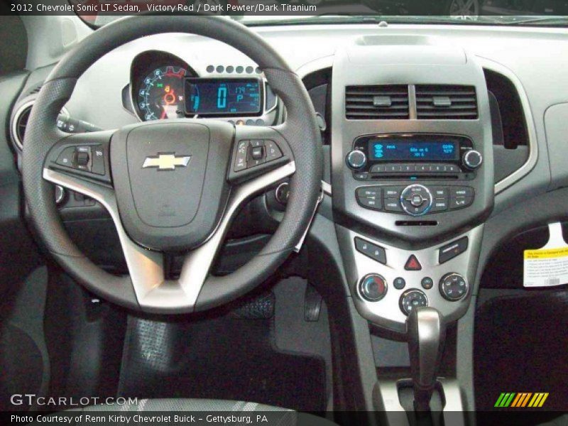 Victory Red / Dark Pewter/Dark Titanium 2012 Chevrolet Sonic LT Sedan