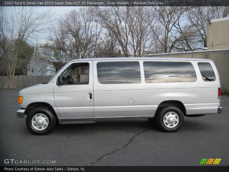 Silver Metallic / Medium Flint Grey 2007 Ford E Series Van E350 Super Duty XLT 15 Passenger