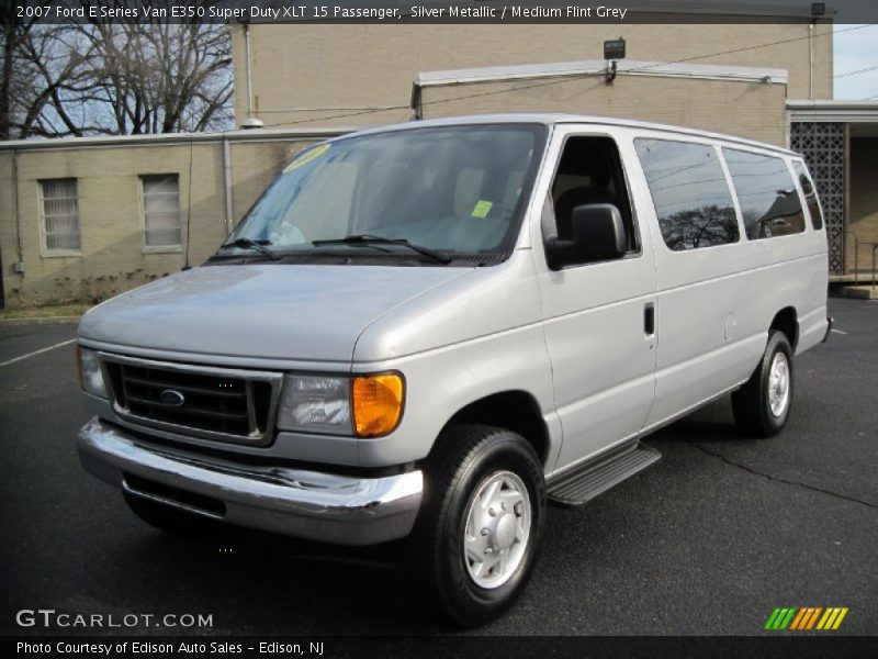 Silver Metallic / Medium Flint Grey 2007 Ford E Series Van E350 Super Duty XLT 15 Passenger