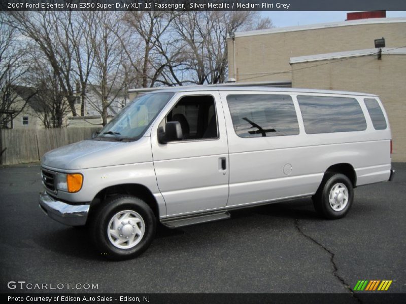 Silver Metallic / Medium Flint Grey 2007 Ford E Series Van E350 Super Duty XLT 15 Passenger