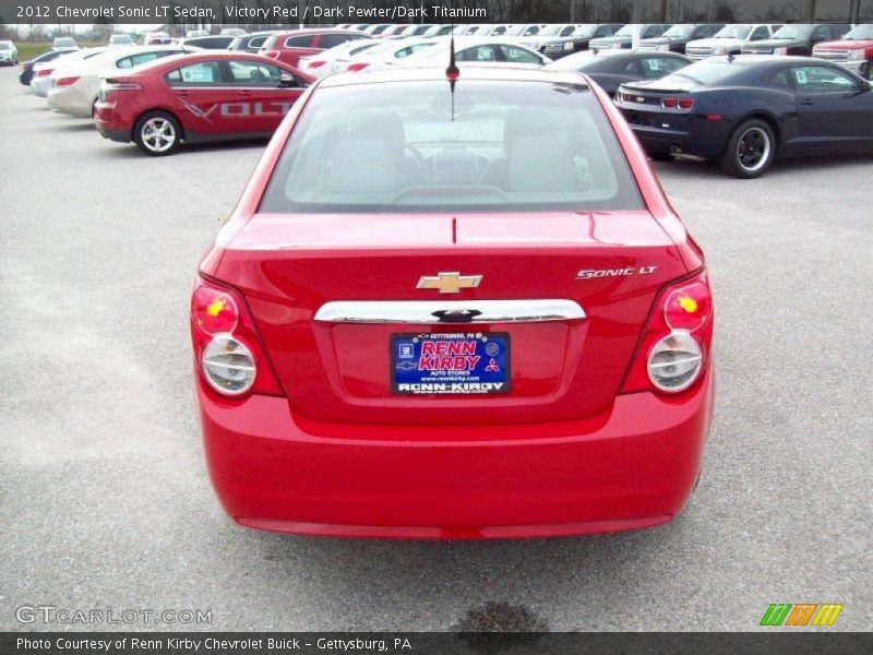 Victory Red / Dark Pewter/Dark Titanium 2012 Chevrolet Sonic LT Sedan