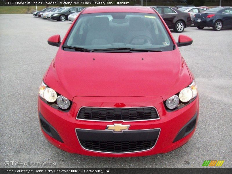 Victory Red / Dark Pewter/Dark Titanium 2012 Chevrolet Sonic LT Sedan