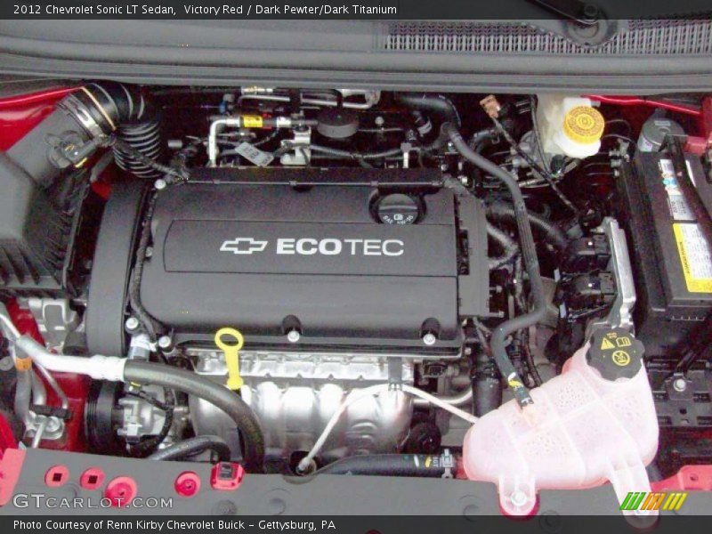 Victory Red / Dark Pewter/Dark Titanium 2012 Chevrolet Sonic LT Sedan