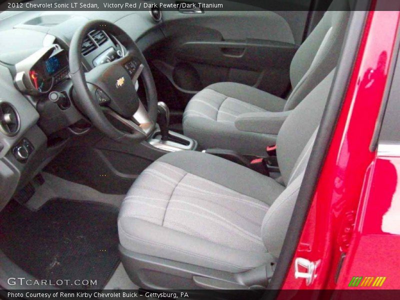 Victory Red / Dark Pewter/Dark Titanium 2012 Chevrolet Sonic LT Sedan
