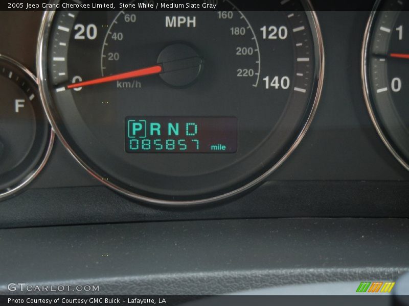 Stone White / Medium Slate Gray 2005 Jeep Grand Cherokee Limited