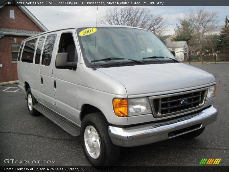 Silver Metallic / Medium Flint Grey 2007 Ford E Series Van E350 Super Duty XLT 15 Passenger
