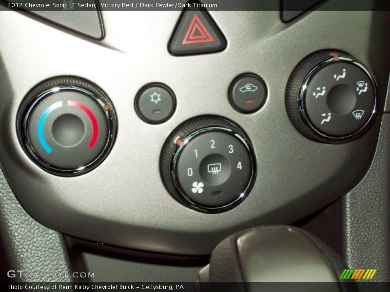 Victory Red / Dark Pewter/Dark Titanium 2012 Chevrolet Sonic LT Sedan