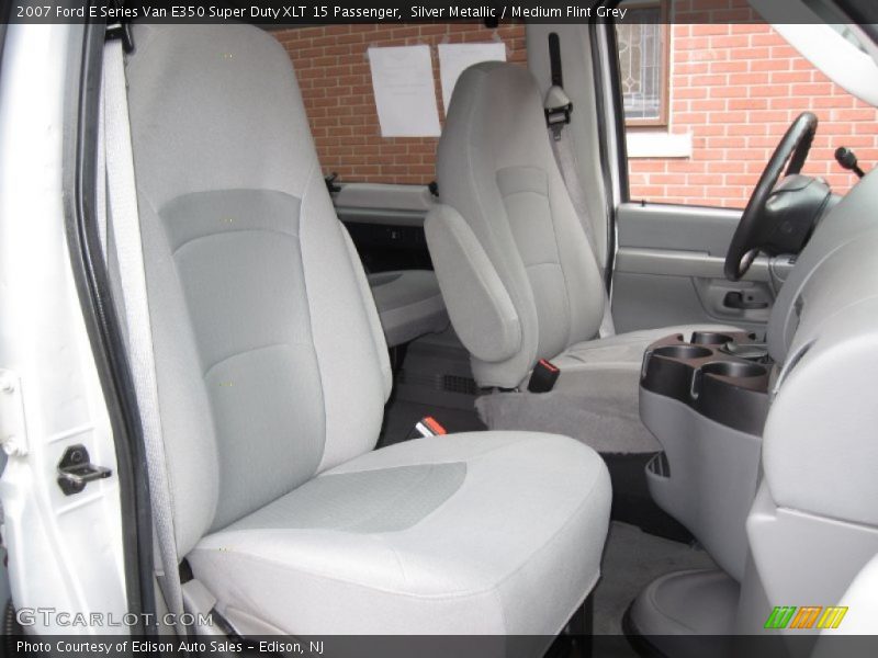 Silver Metallic / Medium Flint Grey 2007 Ford E Series Van E350 Super Duty XLT 15 Passenger