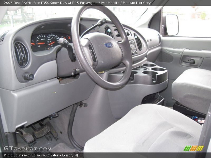 Silver Metallic / Medium Flint Grey 2007 Ford E Series Van E350 Super Duty XLT 15 Passenger