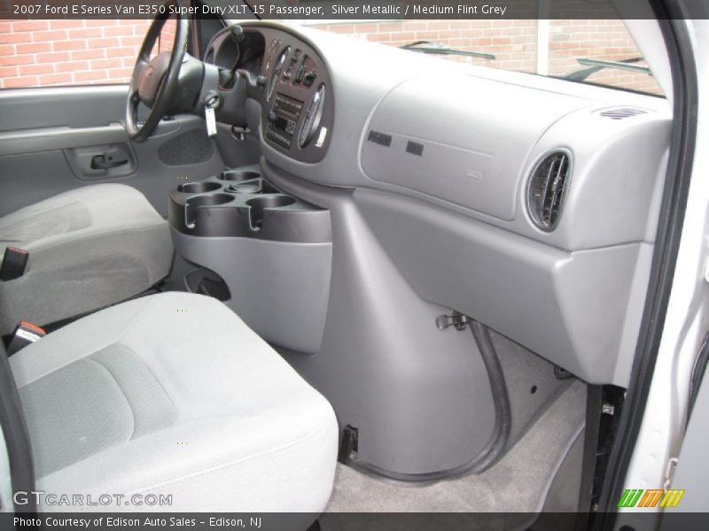 Silver Metallic / Medium Flint Grey 2007 Ford E Series Van E350 Super Duty XLT 15 Passenger