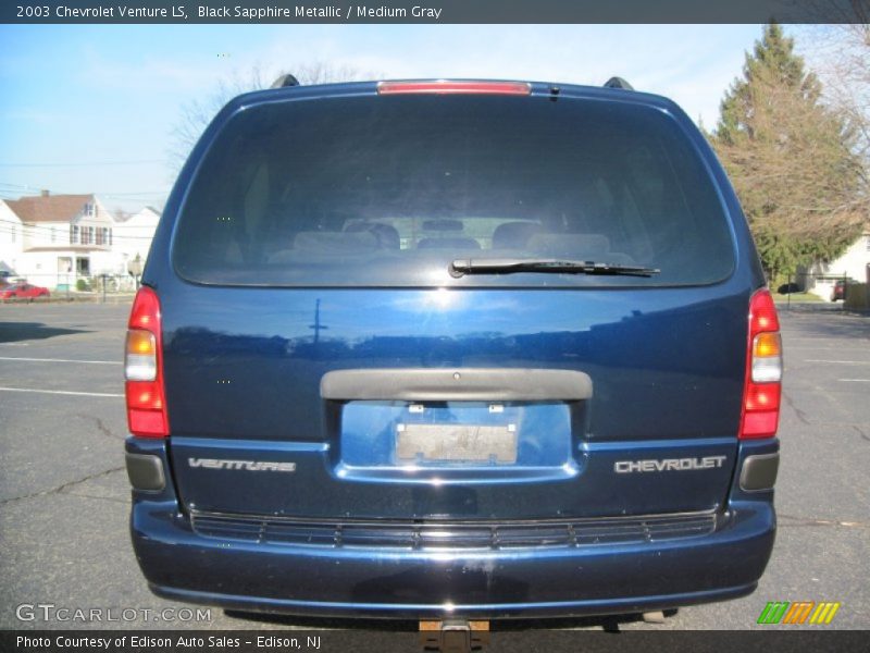 Black Sapphire Metallic / Medium Gray 2003 Chevrolet Venture LS